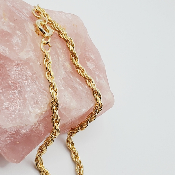Gold filled rope chain bracelet new 7.5" long - Picture 6 of 10